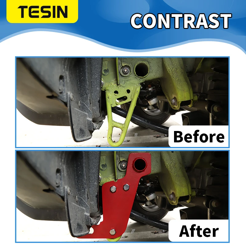 TESIN Car Towing Bars Kit Suzuki Jimny Front Rear Bumper Bar Towing Trailer Hook Accessories