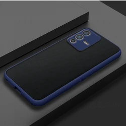 Shockproof Matte Bumper Cover Case for Vivo Y70 (Blue)