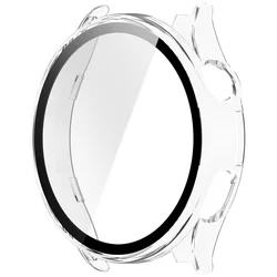 BEHUA Durable Screen Protector Cover with Tempered Glass for Smartwatches - Enhanced Protection Case (Clear)