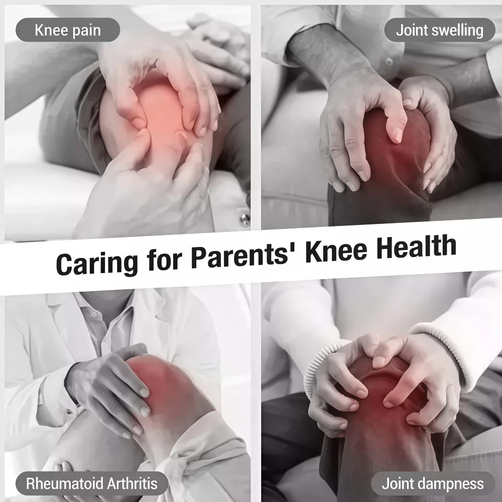 Electric Physiotherapy Knee Support with Laser Infrared Heating Massager for Joint Pain Kneecap Guard Home Rehabilitation