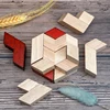 Wooden Hexagonal Cylinder Brain Teaser Puzzles For Kids And Adults Iq Test Logic Games Rompecabezas De Madera Infantil 2