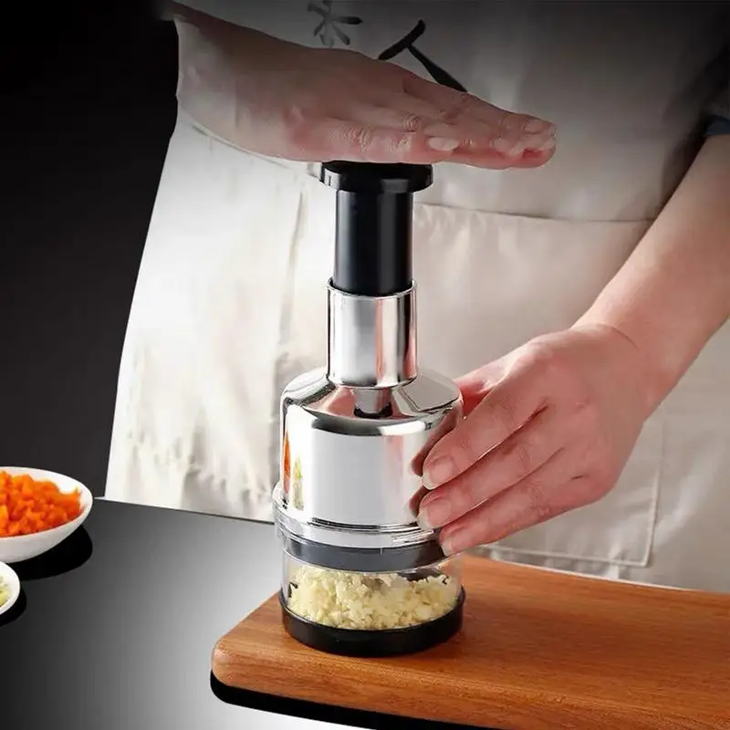 

Garlic Mincer Safe Slap Onion Chopper Fruit and Vegetable Slicer Portable Food Processor Multi-Functional Garlic Grinder