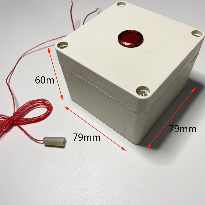 4pcs Wire Metal Button Auto Lock Pull Rope Switch Waterproof IP45 Security Alarm Wall Mount Panic Button For Washroom