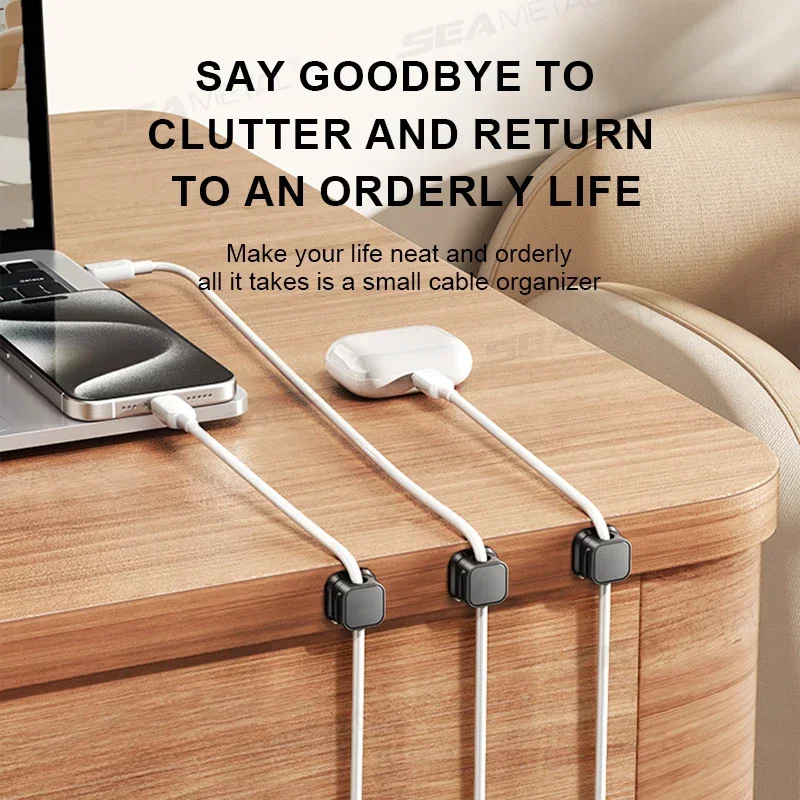 Magnetic Cable Holder Self Adhesive Cord Clip