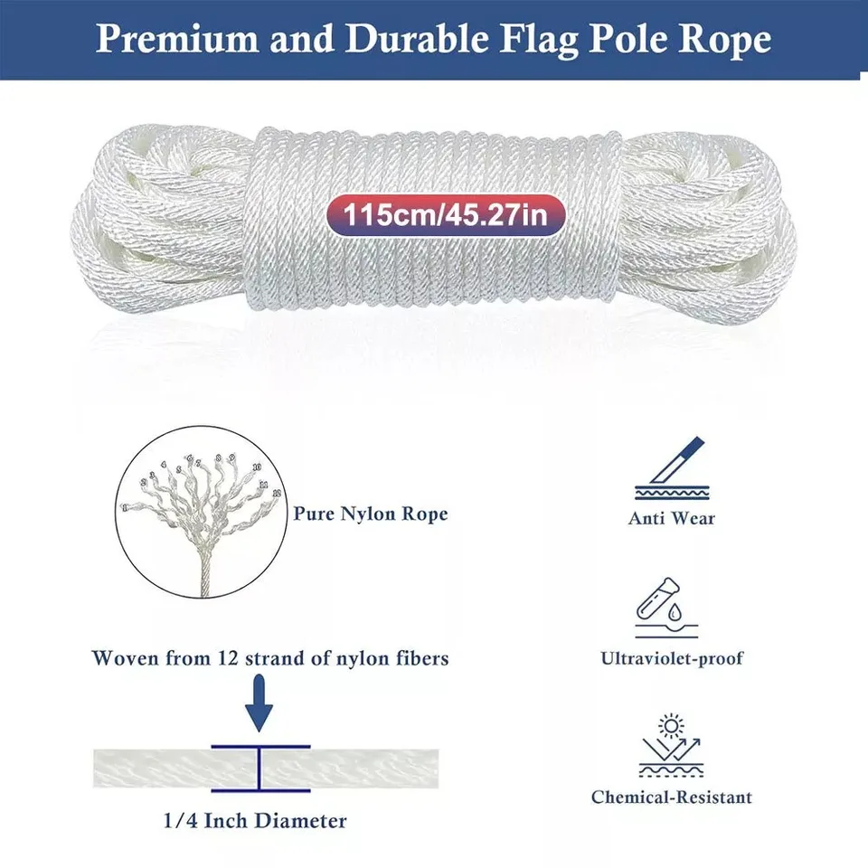 Kit Testa Per Asta Bandiera Con Puleggia | Alluminio E Nylon | 110x48 Mm | Per Aste Da 50,8 Mm