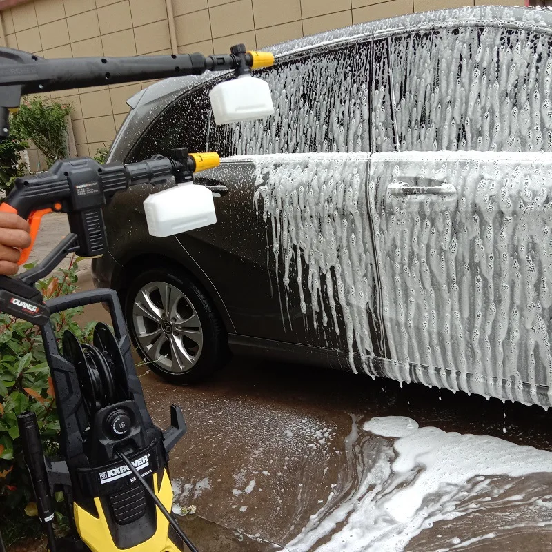 400ml Wireless Lithium Electric Car Wash Gun Foam Pot High Pressure Car
