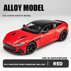 Aston Martin DBS Luxury Alloy Diecast Sports Car Model - Elegant Decorative Gift (Red - boxed)