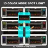 75-inch Electric FireplaceTV Stand 3-side Glass LED Modern Media Entertainment Center Console Adjustable Flame 40-inch 4