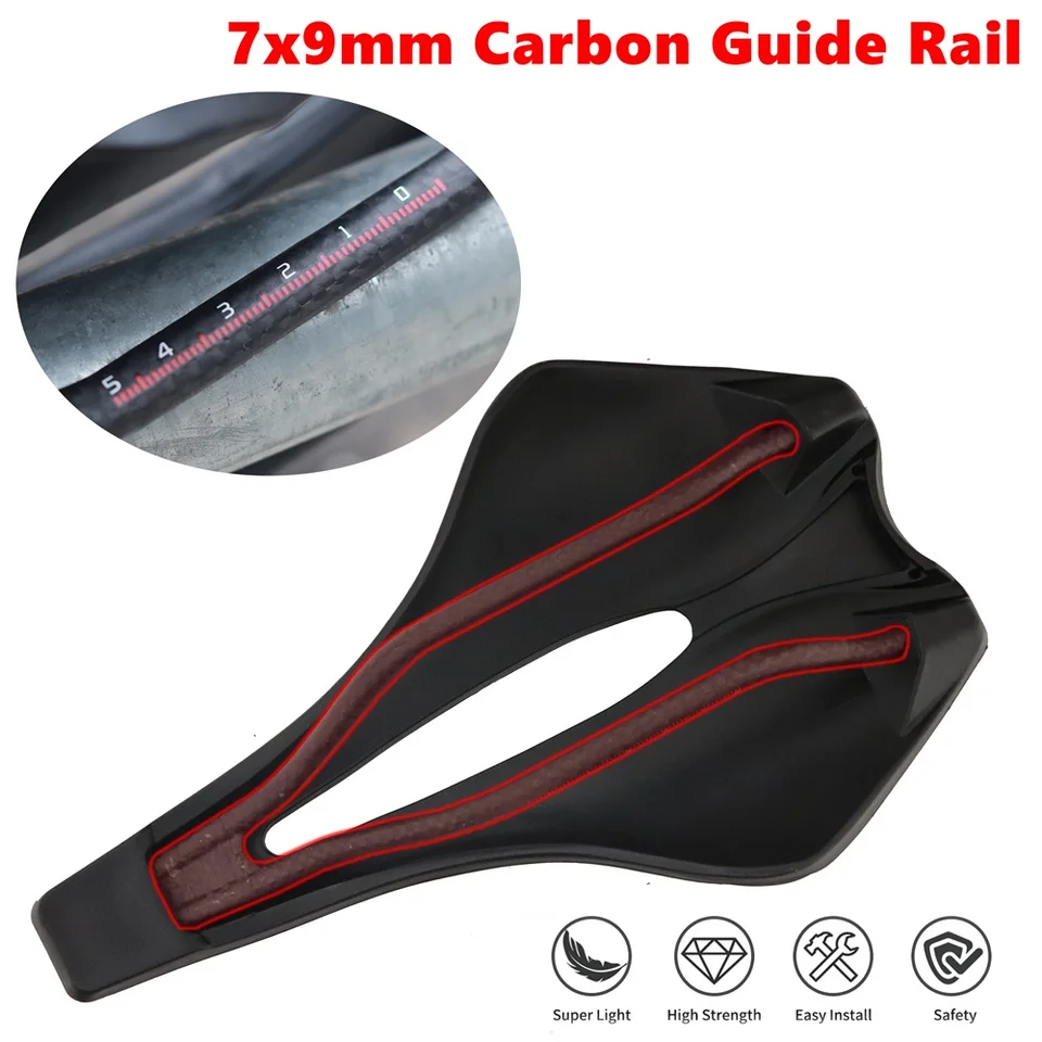Selle Vélo Carbone EVA Confort - Universelle - 149g - 270x138 Mm