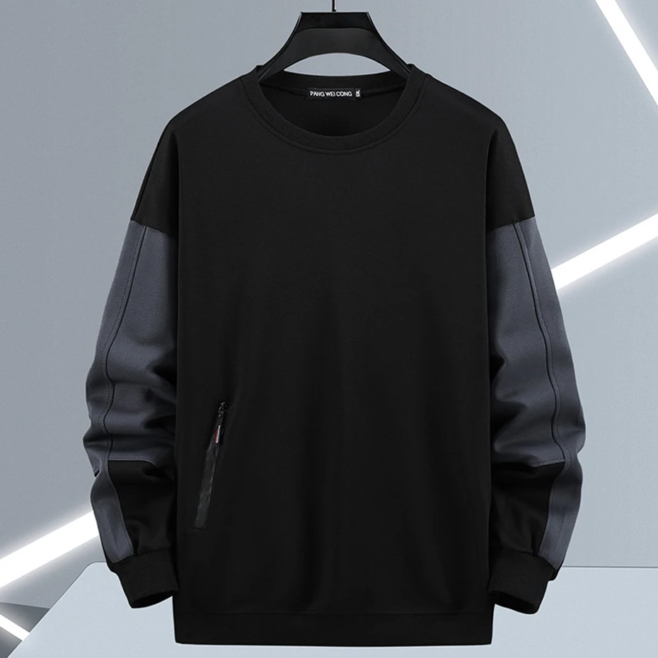 Streetwear Patchwork Sweatshirt Men Plus Size 10XL 11XL Sweatshirts Spring Autumn Tracksuit Men Big Size 11XL 3