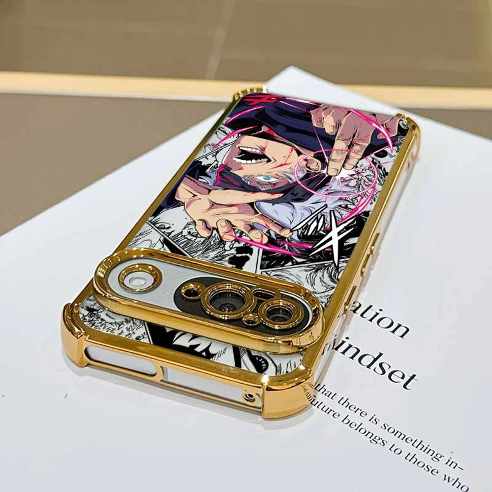 Jujutsu Kaisen Cute Plating Drop-Proof Transparent Soft Phone Case