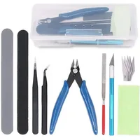Model Basic Tools Craft DIY Model Car Hobby Building Repairing Assembly Tool Beginner Handmade Scissors Tweezers 1