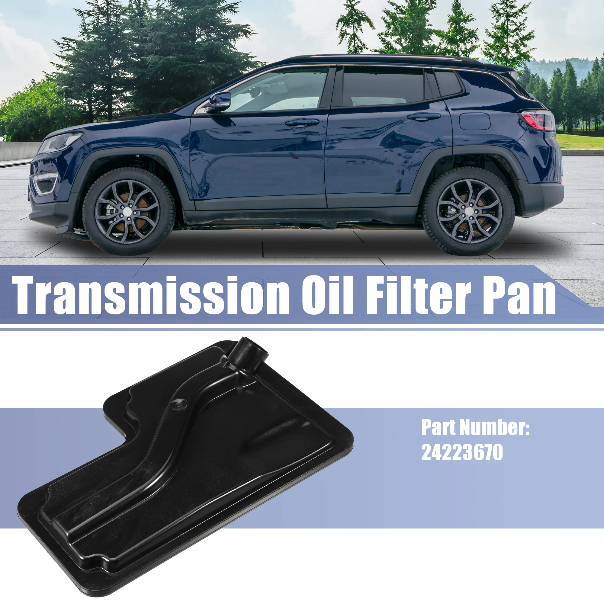 X Autohaux No.24223670 Car Transmission Oil Fluid Filter Pan for Ford Explorer 2011- for Lincoln MKS 2009- 24223670