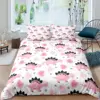 Dinosaur Duvet Cover Cute Dinosaurs Cartoon Animal Theme Bedding Set For Kids Teens Double Queen King Size Quilt Cover 4