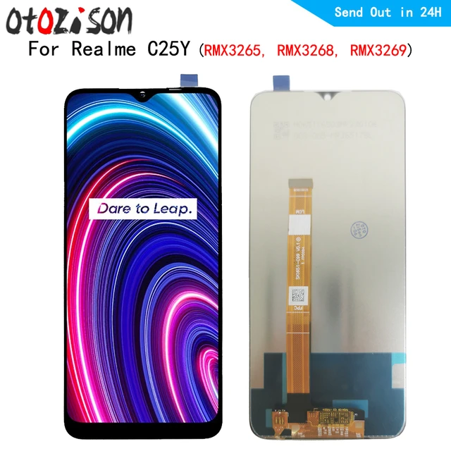 New Original 6.5 LCD For Realme C25Y LCD Touch Screen Digitizer