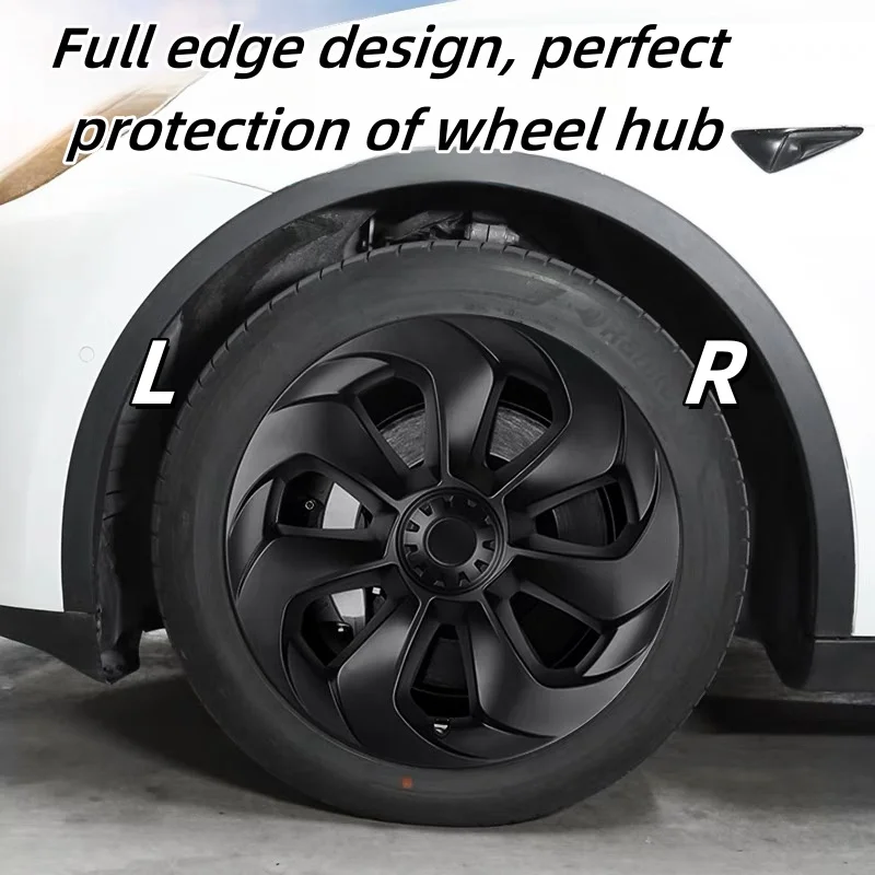 4PCS HubCap 19 Inch Wheel Caps Automobile Performance Replacement Hub Cap Full Rim Cover Accessories For Tesla Model Y -