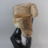 Thermal Bomber Hats Men Women Fashion Mens Womens Winter Warm Soft Real Rabbit Fur Hat Trapper Earflap Ski Cap Ushanka Wholesale 3