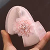 Children Girls Fashion Soft Sole Beans Shoes Pearl Flower Design Princess Style 6