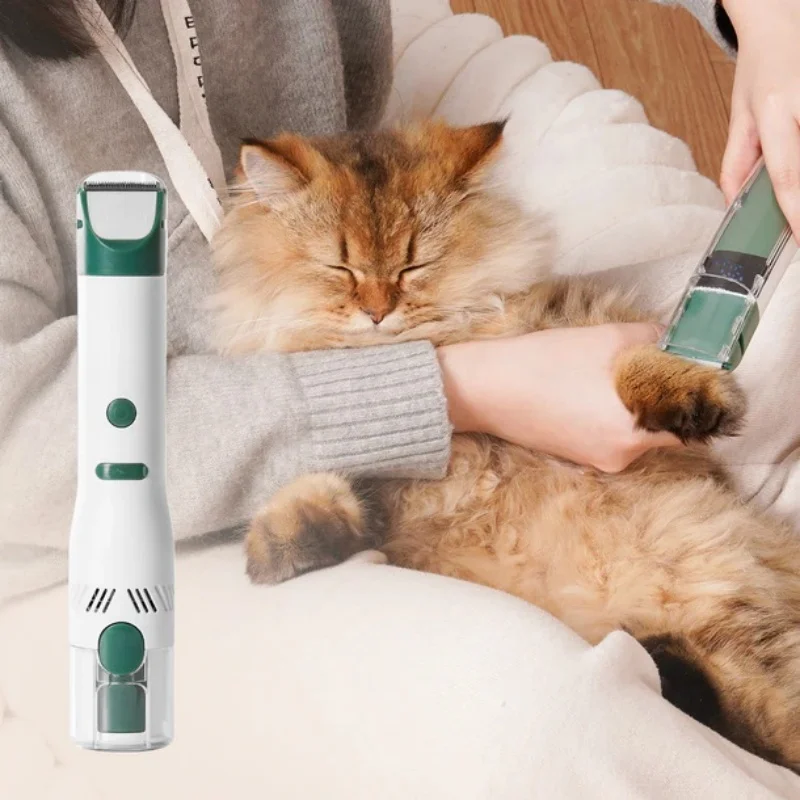 Mewoofun Pet Electric Hair Trimmer Portable Pet Grooming Vacuum Kit Professional Recharge Haircut For Dogs Cat