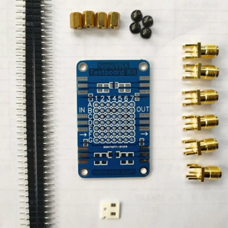 NanoVNA Testboard Web Test Board VNA RF Set Measurement DIP SMT Device Tool Spare Parts