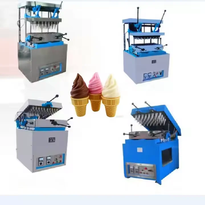 Commercial Pizza Sugar Cone Maker Machine Edible Coffee Wafer Cup Make Production Line Manufacture