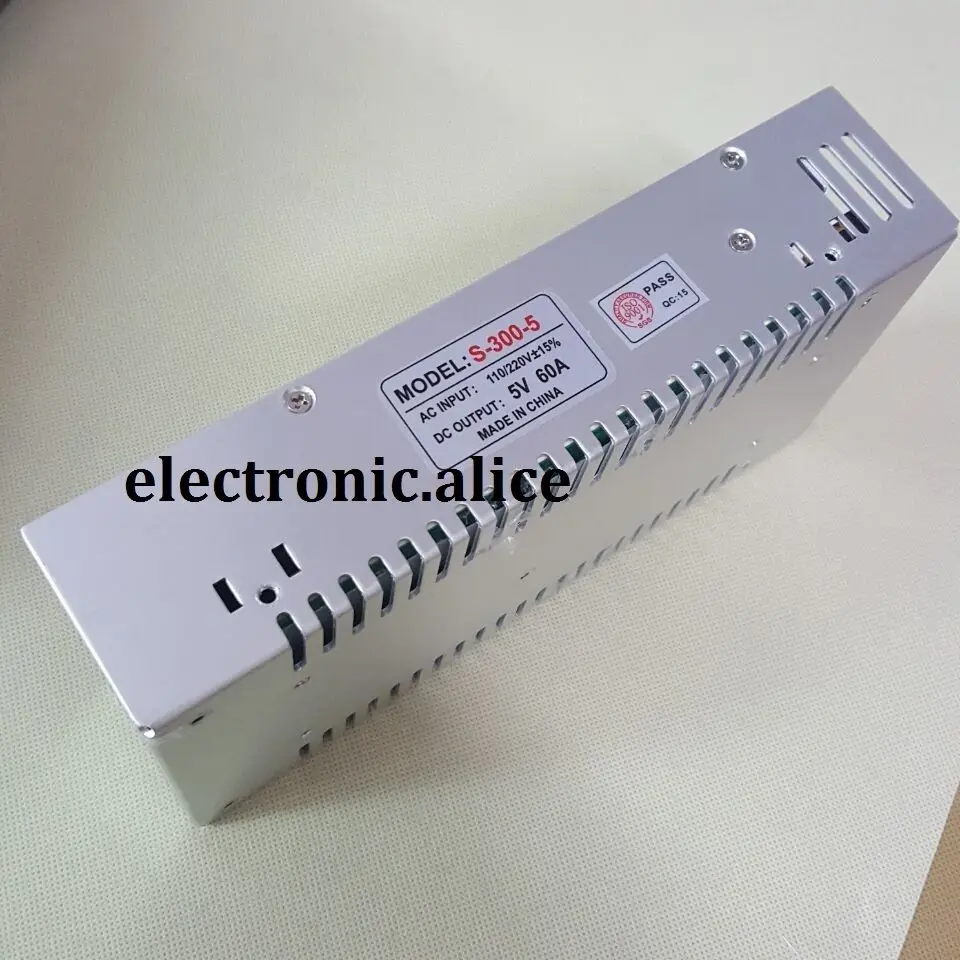 Description Picture 5 of item5V 60A 300W power supply 5V 300W LED driver transformer 300w,AC110V 220V to 5v lighting transformer for led strip