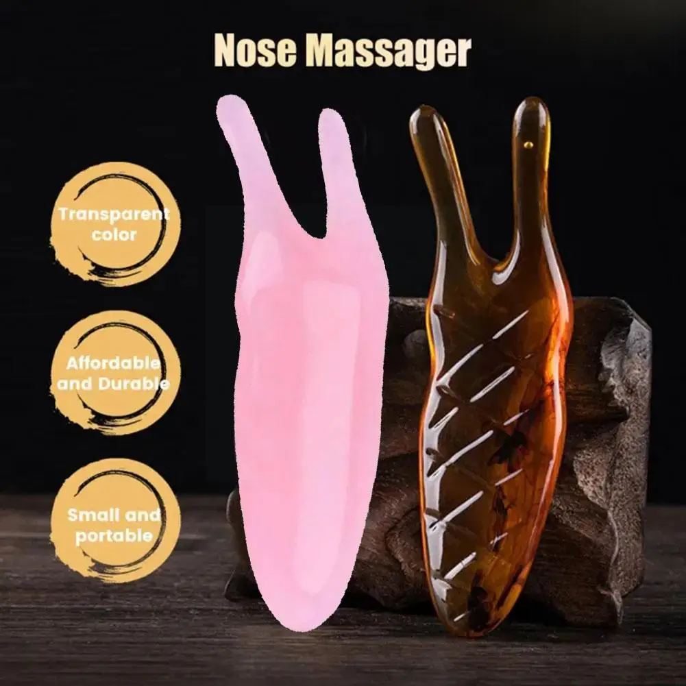 Facial Massager Facial Beauty Instrument Nose Shaper Nose Face Massage Multifuctional Massager Nose Shaper Device Two-angle Massage Nasal Snail Scraping Scraper Board Tool J4Q2