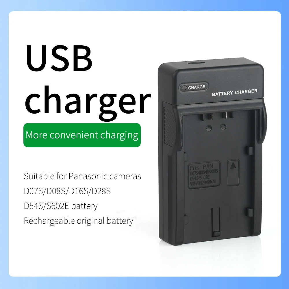 FOR Panasonic Camera D07S Battery Charger NV-DS150 NV-DS200 NV-DS990 PV-DV100 NV-DS77 NV-DS80 NV-DS88 NV-DS89 NV-DS65 NV-DS68