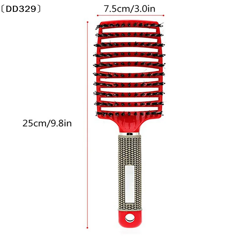 Luxurious Scalp Massaging Hairbrush for Effortless Detangling and Styling