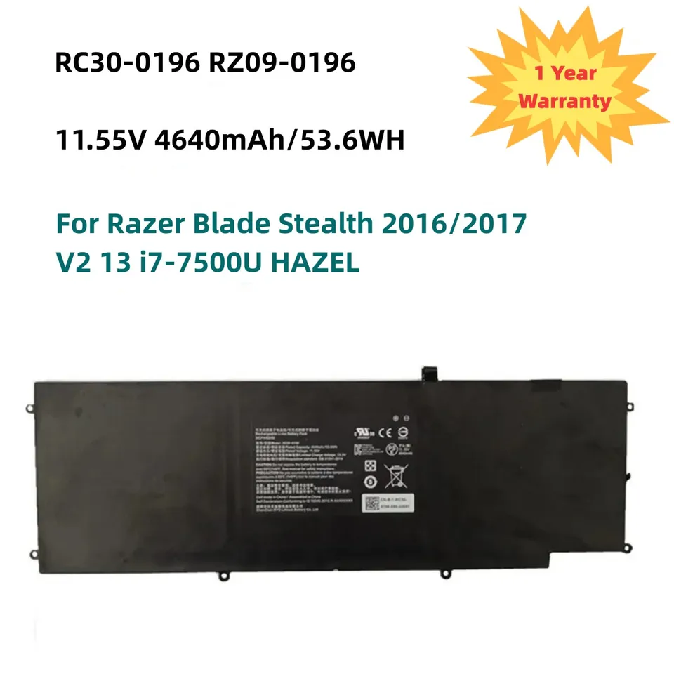RC30-0196 RZ09-0196 Laptop Battery for Razer Blade Stealth 2016