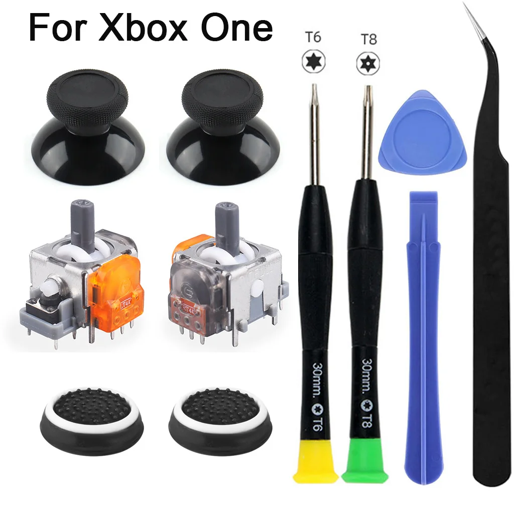 Enhanced Electromagnetic Joystick Replacement Kit with Thumbstick Accessories and Repair Tool