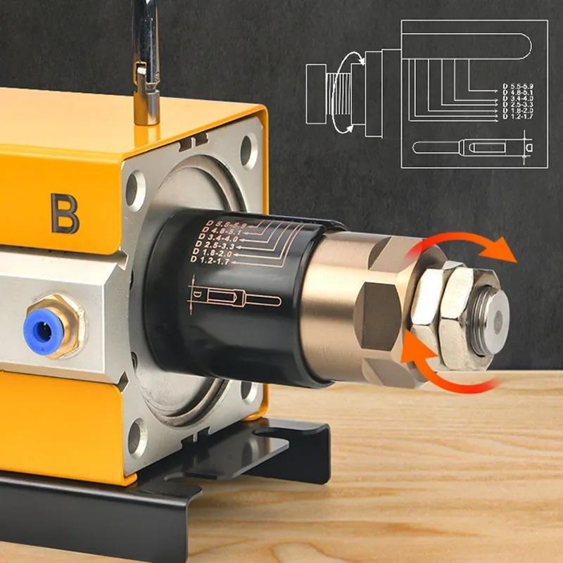 New 220v AM-0682 Pneumatic Aviation Terminal Four-core Coaxial Crimping Machine