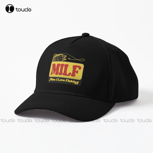 Milf Man I Love Fishing Baseball Cap Mens Trucker Hats