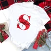 Personalized Initial Christmas Family Matching T-shirt Customized Name Mom Dad Daughter Son Baby Outfits Tops Girls Boys Clothes 4