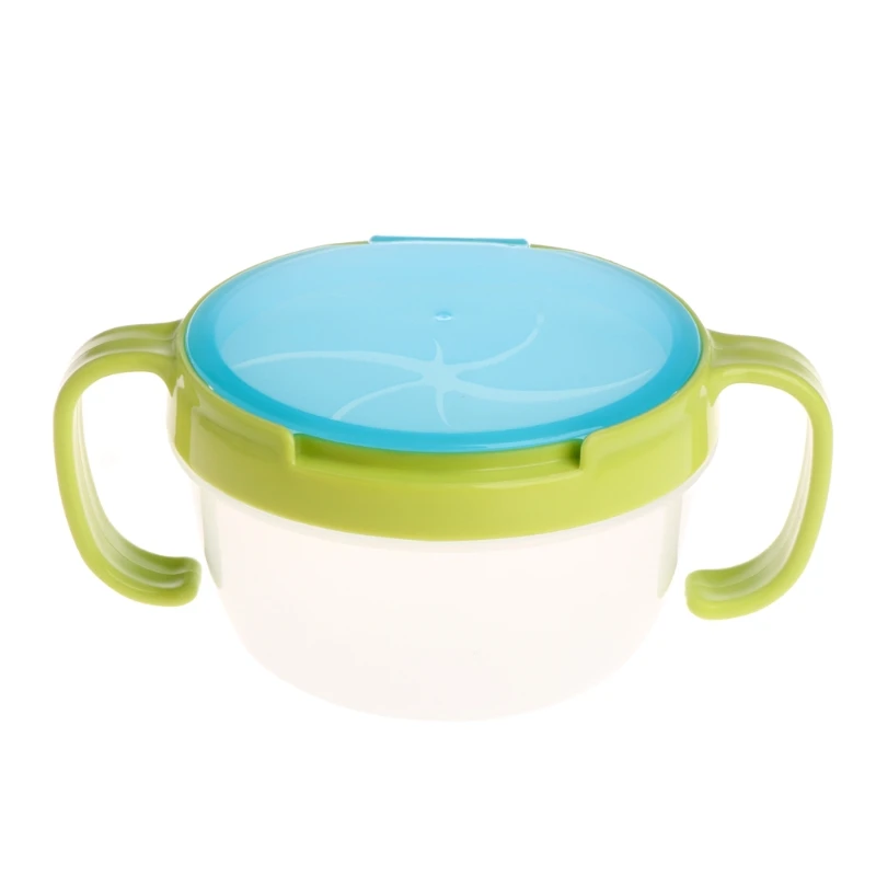 Soft Food Bowl Children Snack Spilled Cup Leak Proof Baby Snack Box Container Storage Cup With Leakproof Lid