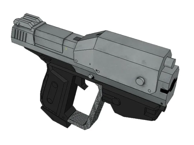 1:1  Wars Human Pistol 3D Manual Paper Model DIY Can Not Launch 2