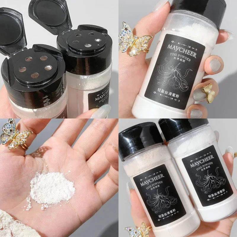 Loose Powder Absorbs Oil Smooth Oil Control Face Powder Makeup Concealer Finish Foundation Base Cosmetic loose powder face powder