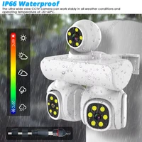 15MP extérieur trois objectifs 360 degrés sans fil PTZ caméra ICam365 moniteur WiFi trois lentilles CCTV réseau sécurité caméra de Surveillance 4