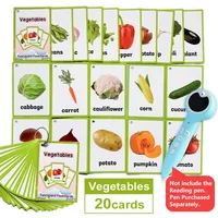 26 categories 760 kids cards Colors Shape Vegetable Fruits In English Word Learning Card Early Education children Pocket Card 1