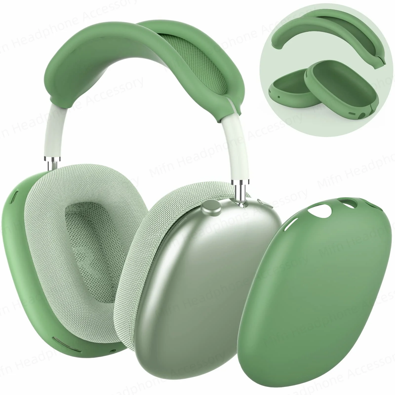 Custodia In Silicone 2 In 1 Per Cuffie Airpods Max Custodia Morbida Antiurto In Silicone Per Custodie Per Accessori Apple Airpod Max