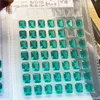 Lab Grown Columbia Emerald 10x12mm Emerald Cut Charms Gemstone Advanced DIY Jewelry Rings Earrings Making Certificate 6