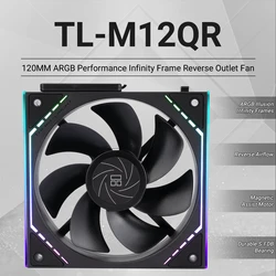 High Airflow 120mm PC Case Cooling Fan with Dual Infinity Mirror ARGB Lighting (Other)