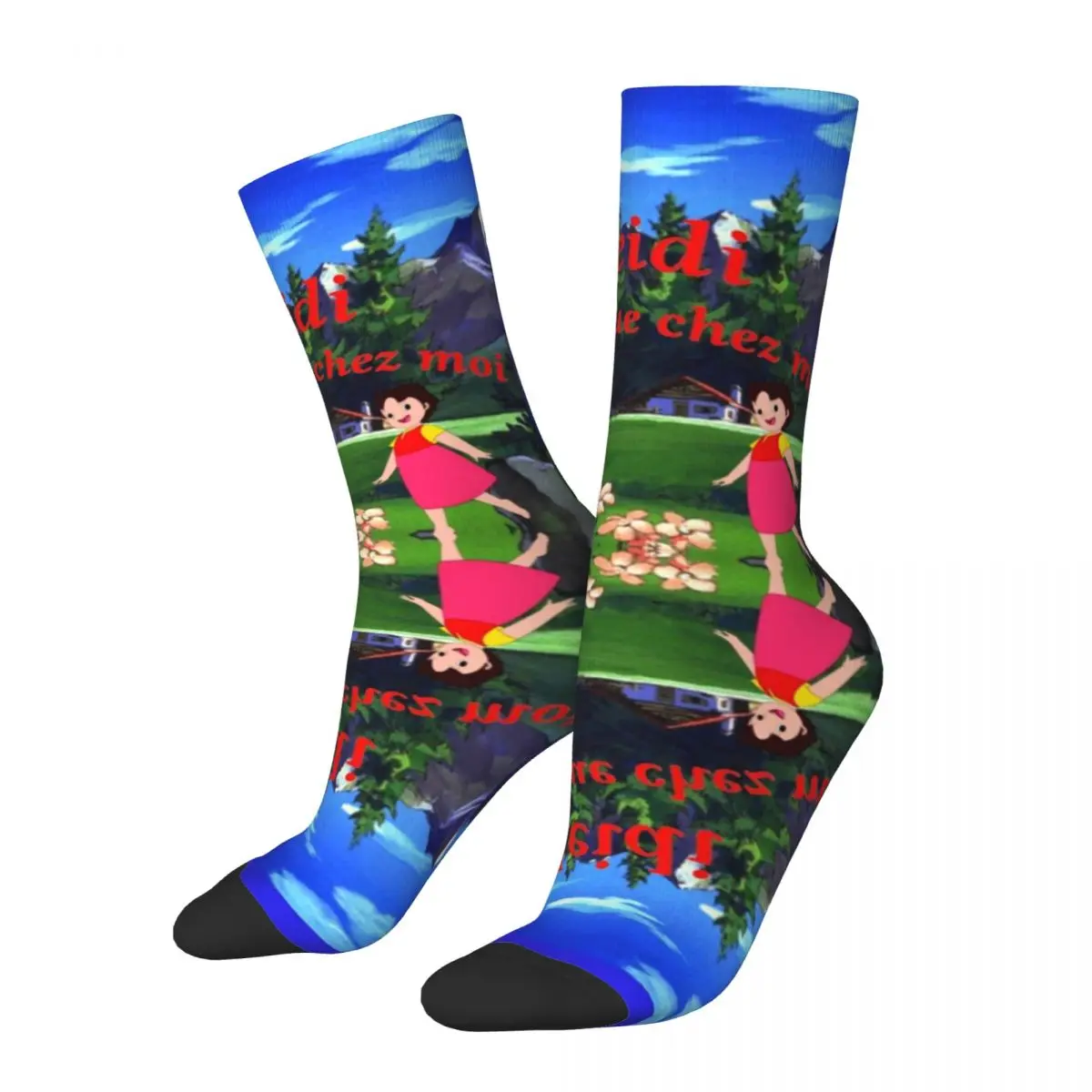 

Heidi " Welcome Home" Socks Harajuku Sweat Absorbing Stockings All Season Long Socks Accessories for Unisex Christmas Gifts