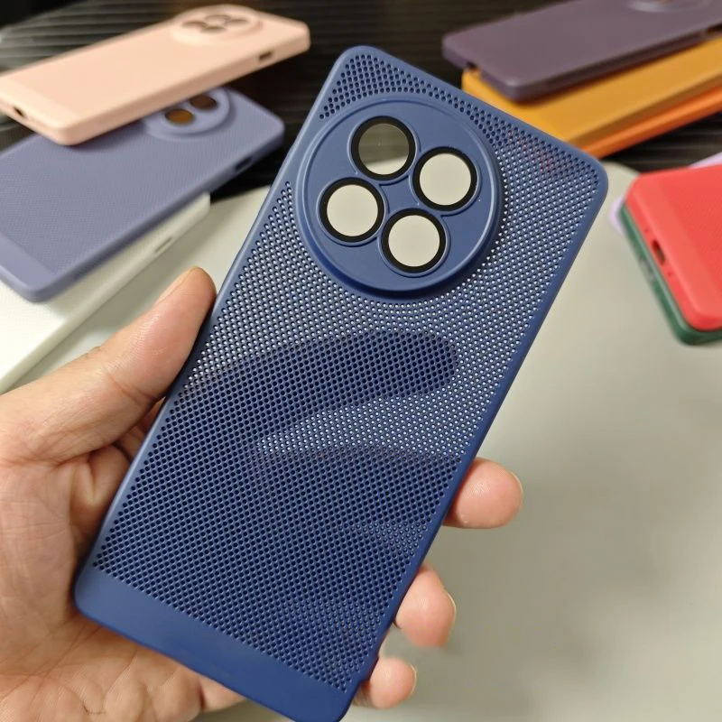 Breathable Honeycomb Mesh Shockproof Case with Glass Lens Protection