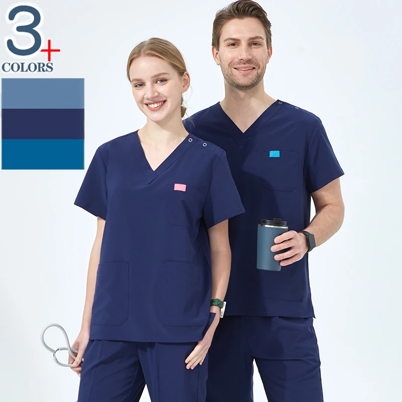 StretchQuickDryMedicalUniformsNursingScrubsHospitalDoctorNurseOutfitSanitaryClinical