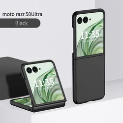 Slim Ultra Thin Hard Protective Phone Case with Camera Protection and Premium Touch Feel for Moto Razr 50 Ultra (Black)
