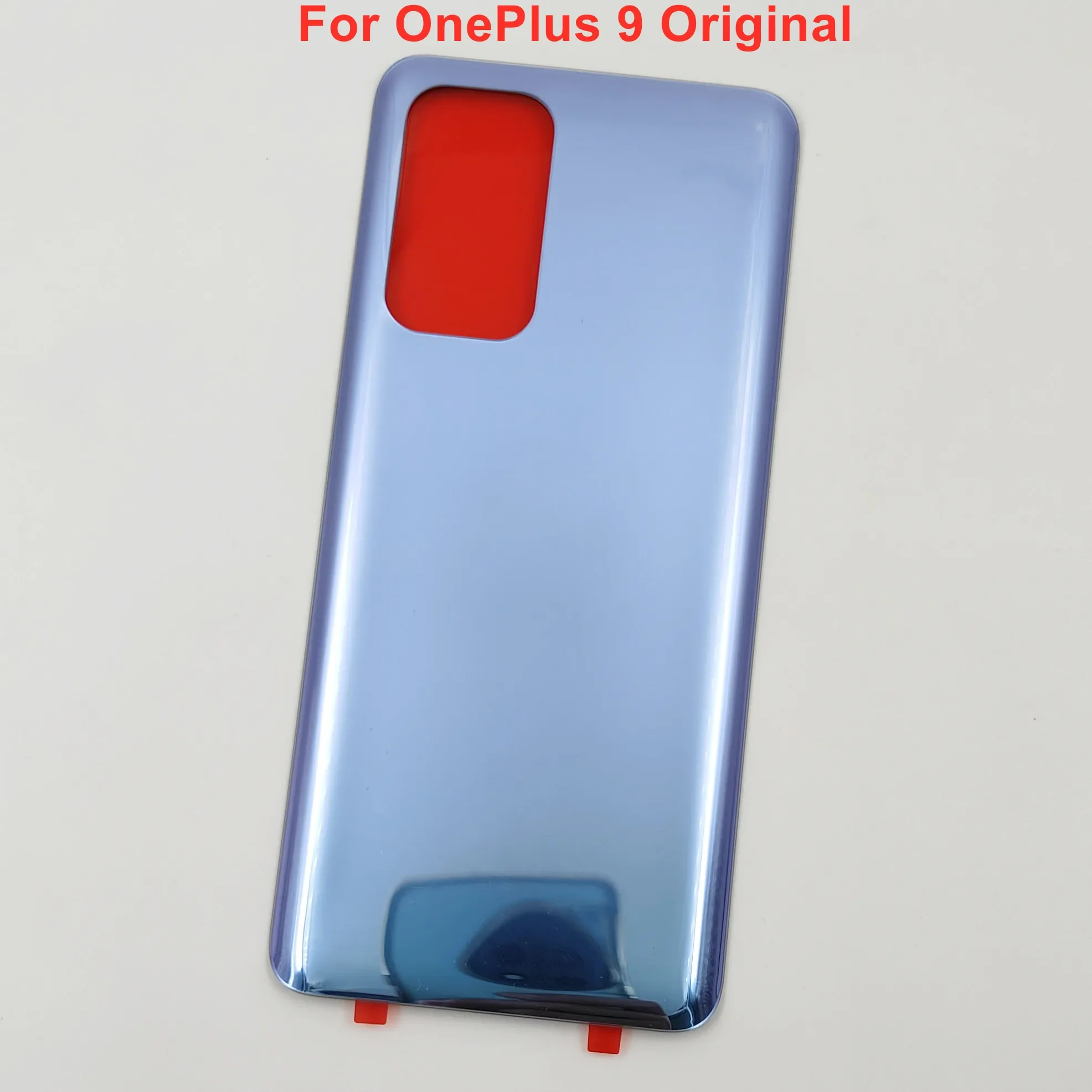 OnePlus 9 9R 8 8T 8 Pro용 유리 후면 뚜껑 배터리 커버, 하드 후면 문짝 쉘 하우징 패널 케이스, 접착제 로고