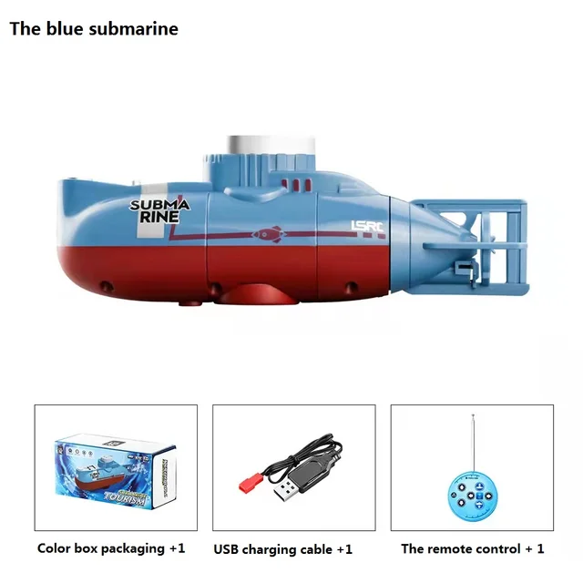 Remote control submarine children's diving fish tank toys mini military model remote control simulation nuclear submarine childr 5