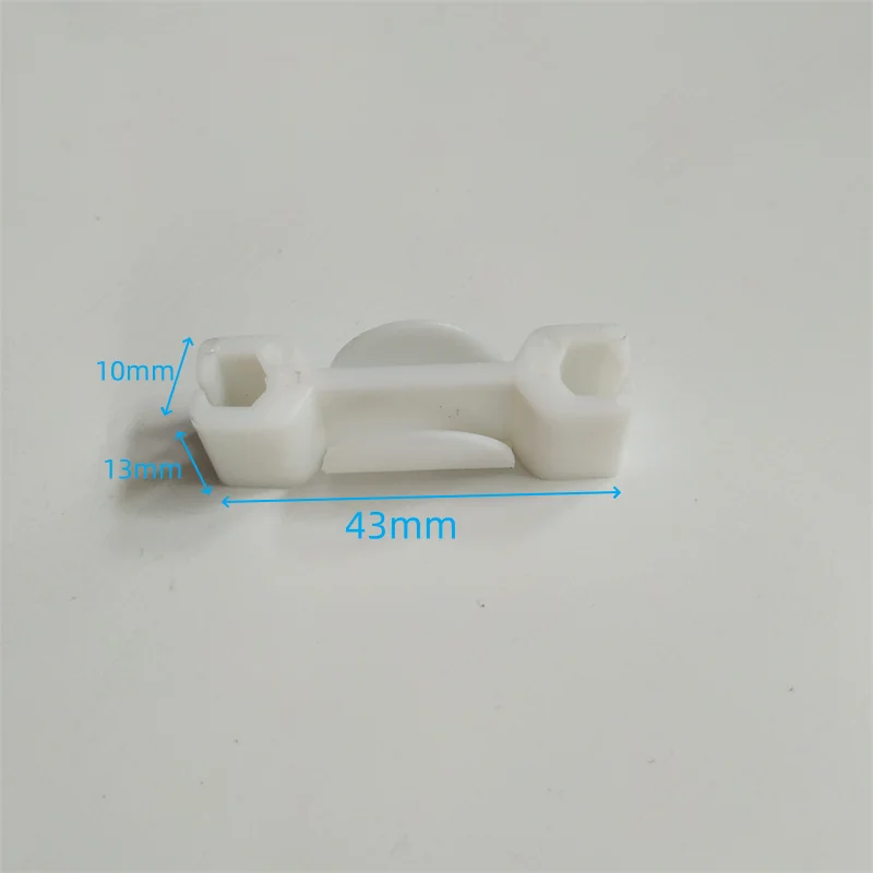 Elevator Door Sliding Guide Shoe Slider Clip KM997109H01 Through-hole Lift White Plastic Parts L43mm for Kone