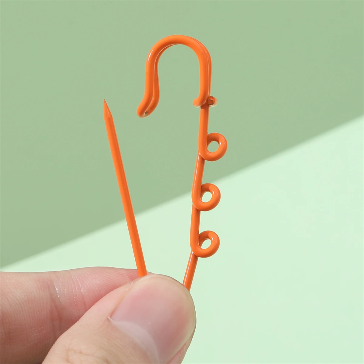 2/5pcs DIY 액세서리 장식에 대 한 다채로운 안전 핀 브로치 빈 기본 핀 60mm 3 구멍 의류 의류 바느질 용품